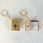 GOLD BIBLE KEY CHAIN