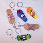 WOODEN SANDAL KEY CHAIN