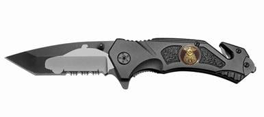 POLICE W CAR FOLDING LOCK BLADE KNIFE