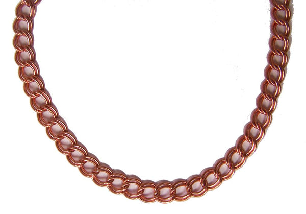 SOLID COPPER HEAVY WOMENS LINK 24 IN NECKLACE