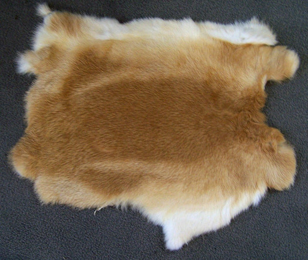 LIGHT BROWN NATURAL RABBIT SKIN PELT