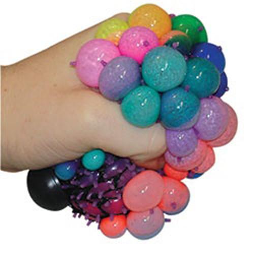 MULTI COLOR RAINBOW MESH SQUEEZE BALLS