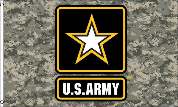CAMOUFLAGE US ARMY STAR (3ft X 5ft) FLAG