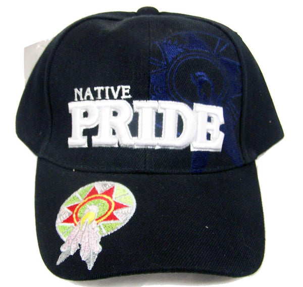 NATIVE PRIDE DREAMCATCHER SHIELD EMBROIDERED BASEBALL HAT