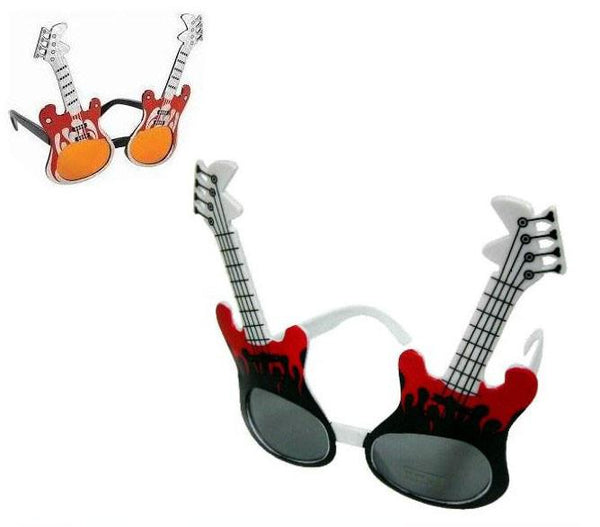 GUITAR FLAMES PARTY GLASSES
