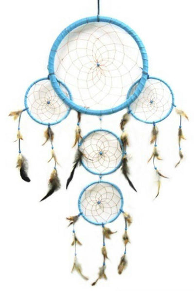 HUGE BLUE 36 INCH SUN DREAMCATCHER