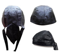 VINYL BLACK SNAKE SKIN BANDANNA CAP