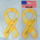 YELLOW RIBBON SUPPORT OUR TROOPS CAR MAGNETS