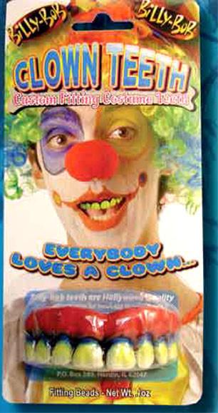 FUNNY CLOWN BILLY BOB TEETH