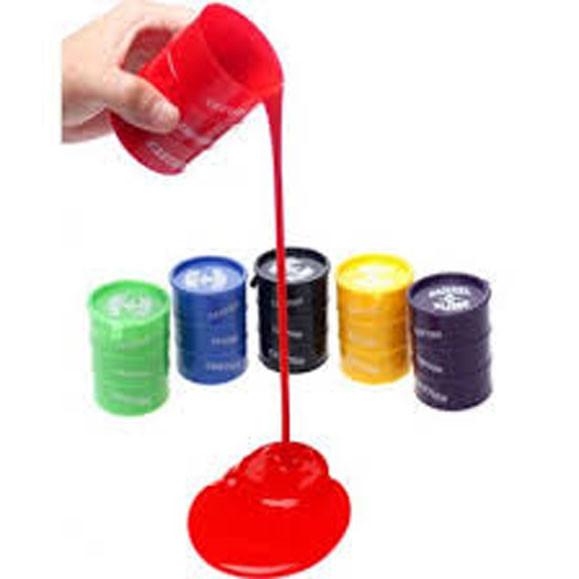 LARGE BARREL OF COLORED OIL SLIME