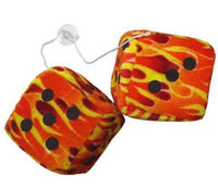 FUZZY FLAME DICE 3 INCH