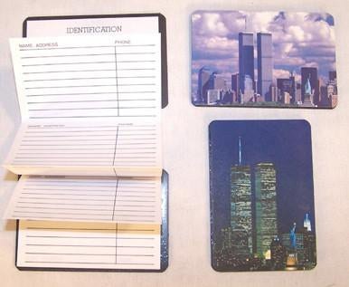 TWIN TOWERS MAGNETIC ADDRESS PHONE BOOK