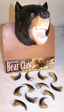 BLACK BEAR REPLICA 2 INCH CLAWS