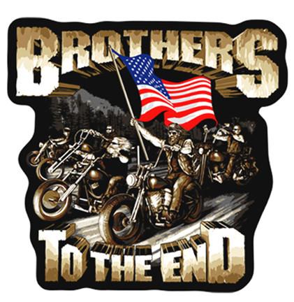 BROTHERS TO THE END 5 INCH  PATCH
