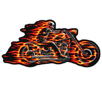 FLAMING BIKE PATCH