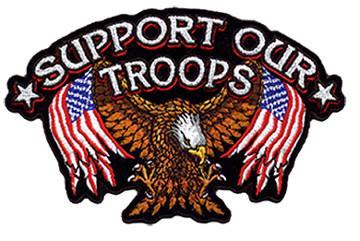 SUPPORT OUR TROOPS 4 INCH PATCH