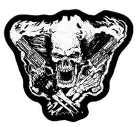 SMOKING PISTOL SKULL PATCH