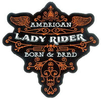 LADY BIKER BORN BREED EBRODIERED PATCH