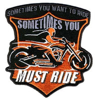 YOU MUST RIDE PATCH