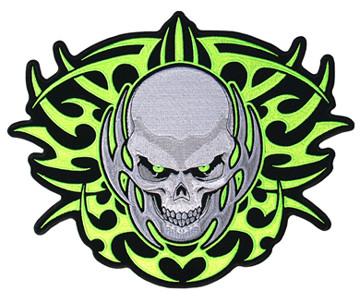 TRIBAL SKULL EBRODIERED PATCH