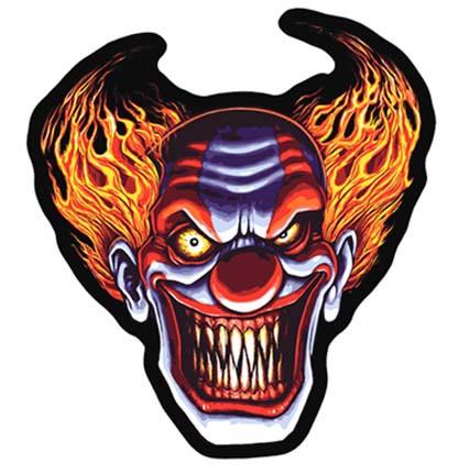 FLAMING CLOWN PATCH