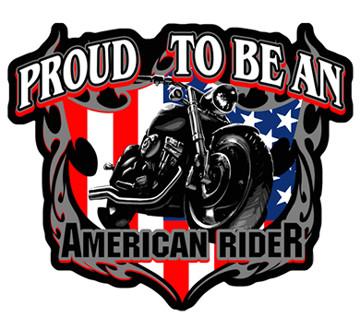PROUD TO BE A RIDER EBRODIERED PATCH