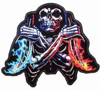 SKULL FLAME DAGGERS PATCH