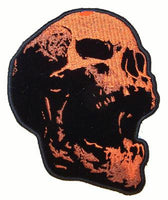 SCREAMING HUMAN SKULL EMBROIDERIED PATCH 5 IN