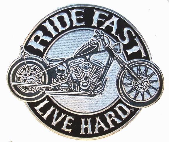 RIDE FAST MOTORCYCLE PATCH