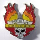 LIVE TO RIDE WINGS HAT / JACKET PIN