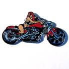 MOTORCYCLE CHICK HAT / JACKET PIN