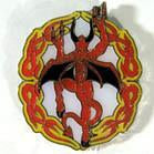 FLAME CIRCLE DEVIL HAT / JACKET PIN