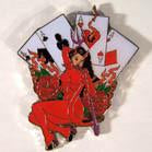 DEVIL GIRL CARDS HAT / JACKET PIN