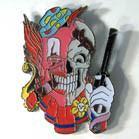 CLOWN SKULL HAT / JACKET PIN