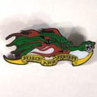 SEARCH AND DESTROY DRAGON HAT / JACKET PIN