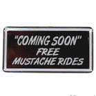 MUSTACHE RIDES HAT / JACKET PIN