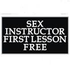 SEX INSTRUCTOR HAT / JACKET PIN