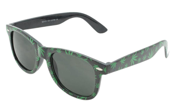 MARIJUANA POT LEAVES FRAME SUNGLASSES
