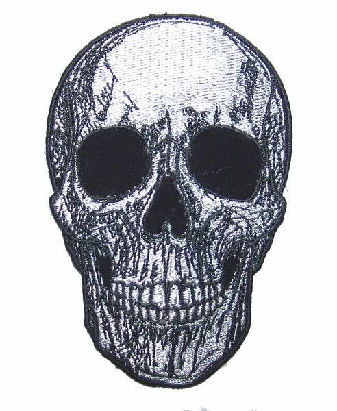 HUMAN SUB SKULL 4 IN EMBROIDERED PATCH