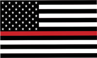 FIRE FIGHTER THIN RED LINE AMERCIAN (3ft X 5ft) FLAG