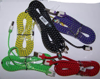BRAIDED CLOTH PHONE CABLE CHARGING CORDS 6 FOOT