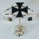 IRON CROSS SLAVE BRACELET WITH MATCHING RING