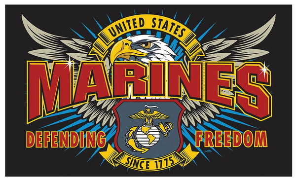 MARINES SPECIAL MISSION USMC DELUXE (3ft X 5ft) FLAG