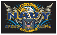 NAVY SPECIAL MISSION USMC DELUXE (3ft X 5ft) FLAG