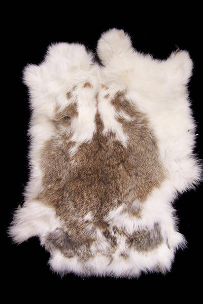 NATURAL SPOTTED  RABBIT SKIN PELT