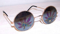 POT LEAF MIRROR REFLECTION SUNGLASSES