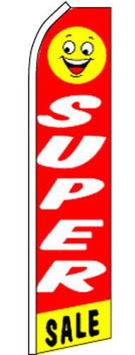 SUPER SWOOPER (15ft) SUPER SALE SMILE FACE FLAG