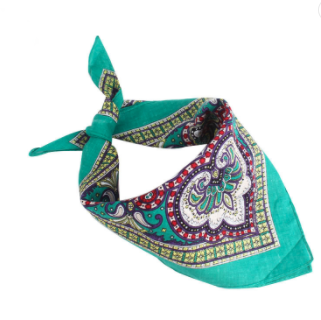 BEAUTIFUL MULTI COLOR PAISLEY DESIGN BANDANNA 2 COLORS!