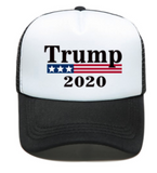 TRUMP 2020 BLACK or RED ADJUSTABLE MESH BACK COTTON BASEBALL CAP