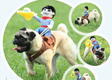 Riding Cowboy Funny Novelty Halloween Dog Costume For Small Dogs (sold by the piece)